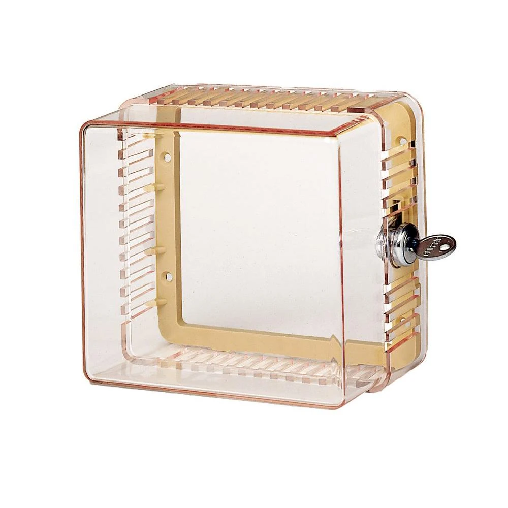 Locking Guard Medium Thermostat Guard, Clear, Model Bb2001-005