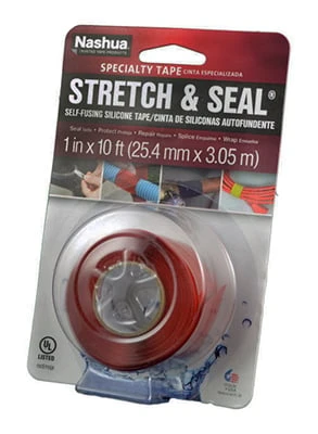 Stretch & Seal Self-fusing Silicone Tape, 1 In. X 10 Ft., Red