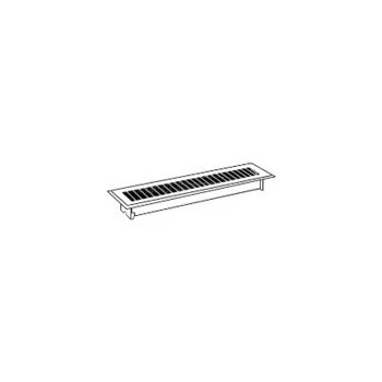 4-inch X 10-inch White Floor Diffuser Model 413w4x10r