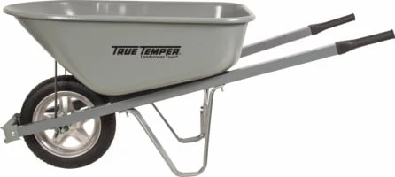 6 Cubic Feet Steel Wheelbarrow Model 00104505 For Heavy-duty Use