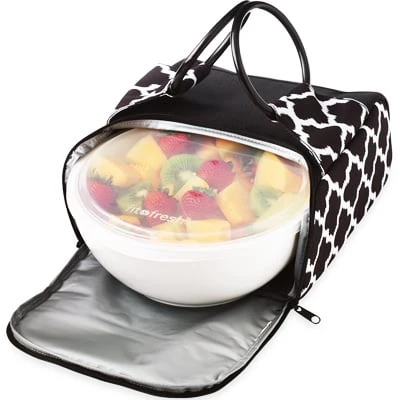 2200ff456 10-cup Chilled Serving Bowl With Insulated Travel Bag