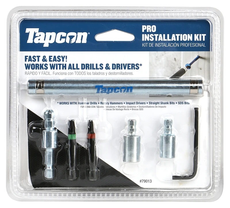Pro Installation Kit With Star Bit - 8-piece Masonry Drill Set
