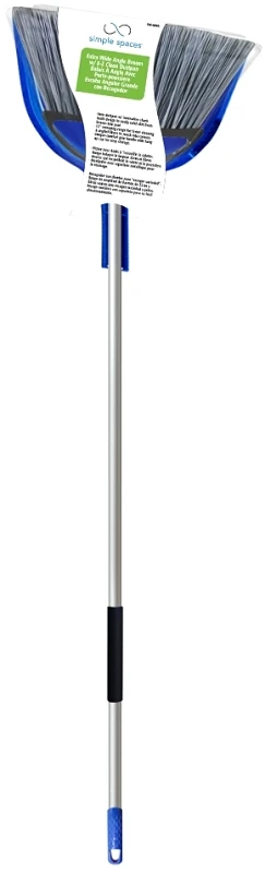 2130n Large Angle Broom With Dustpan, 13 In Sweep Face, Gray Bristle