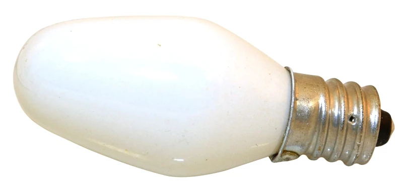 13544 7w C7 Night Light Bulb, 4 Pack, 120v, 3000 Hrs Life, 2850k