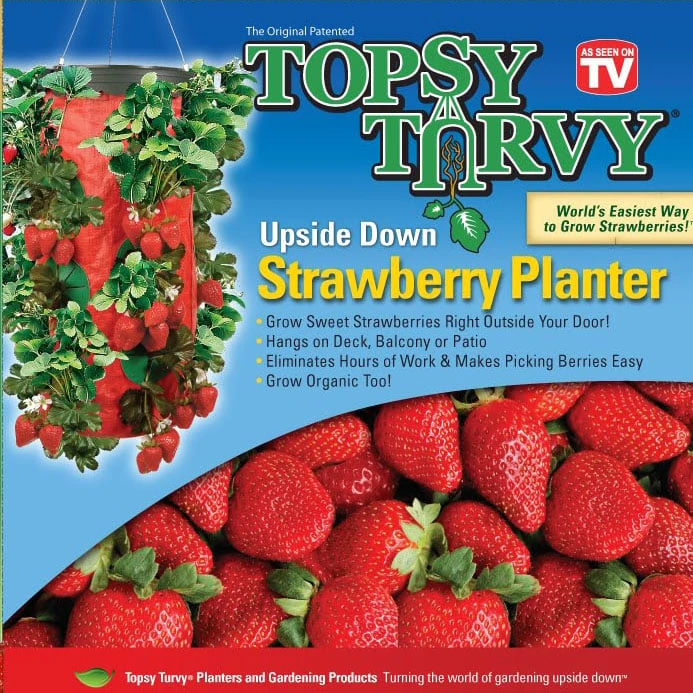 Topsy Turvy Strawberry Planter Tt091112 - Upside Down Growing System