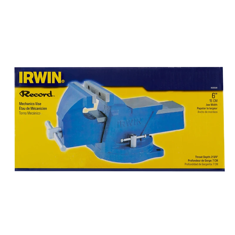 6 Inch Mechanics Vise with Swivel Base for Secure Clamping and Versatile Positioning