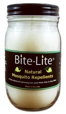 0208 Natural Mosquito Repellent Candle - 12 Oz Soy Wax Glass Jar