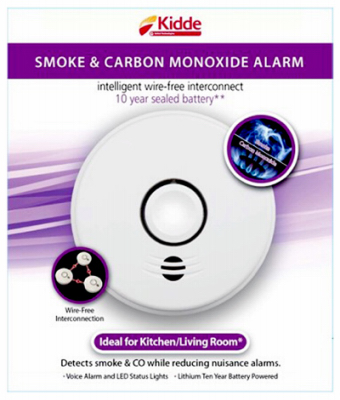 10-year Sealed Battery Wireless Smoke And Carbon Monoxide Detector With Voice Interconnect