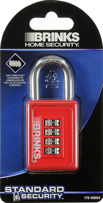 3.25 In. W X 1.574 In. L Die-cast Zinc 4-dial Combination Padlock