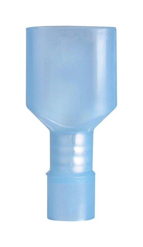 1/4 in. Fully Insulated Wire Disconnects in Blue (15-Pack)