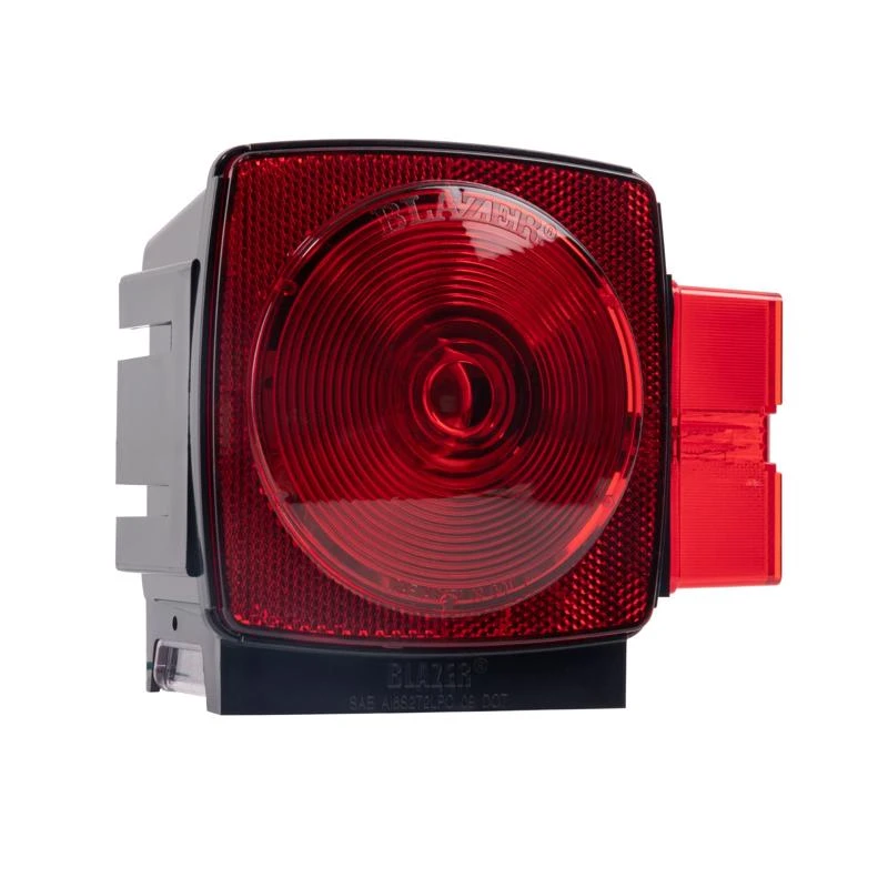 B94 Red Square Stop/tail/turn Combination Tail Light - 7 Function Submersible