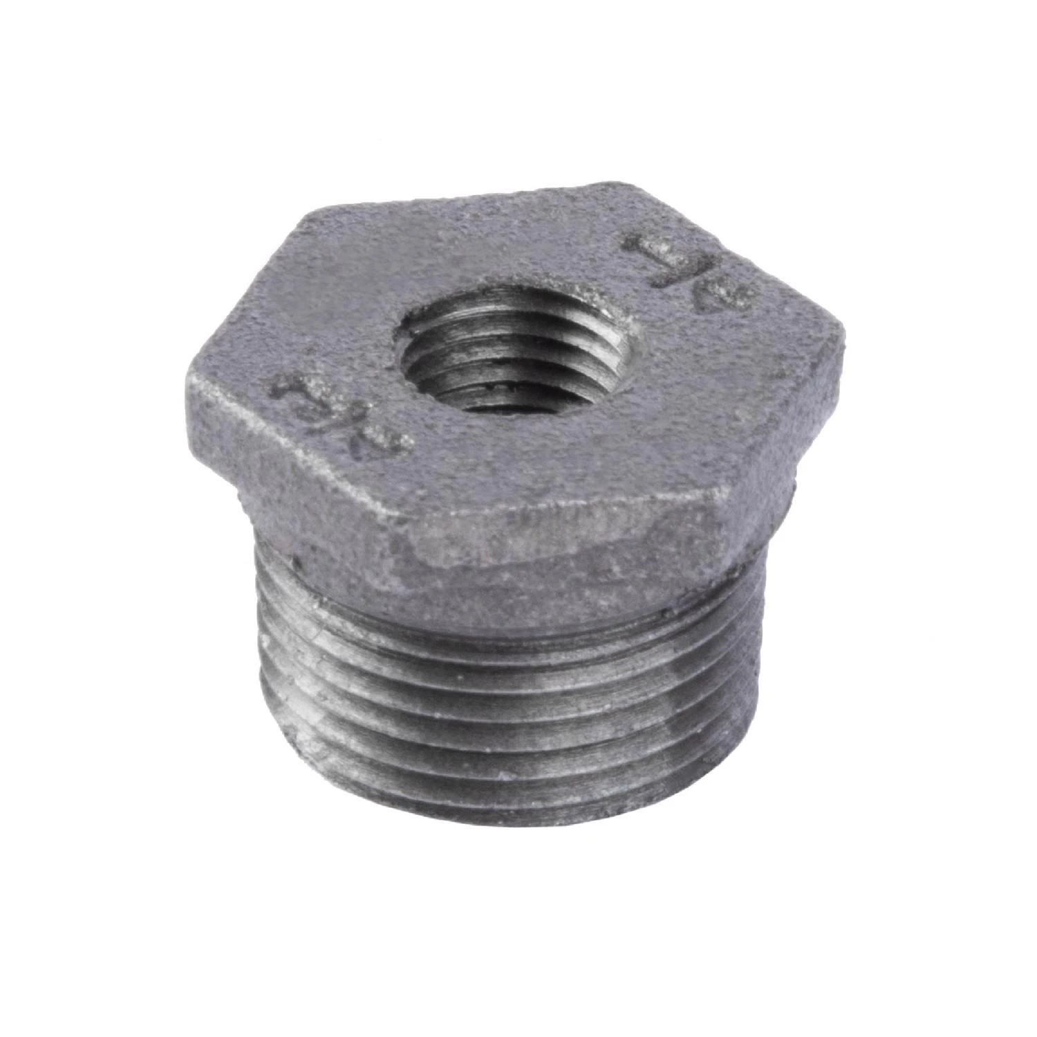 3/4 In. Mip X 1/4 In. D Fip Black Malleable Iron Hex Bushing
