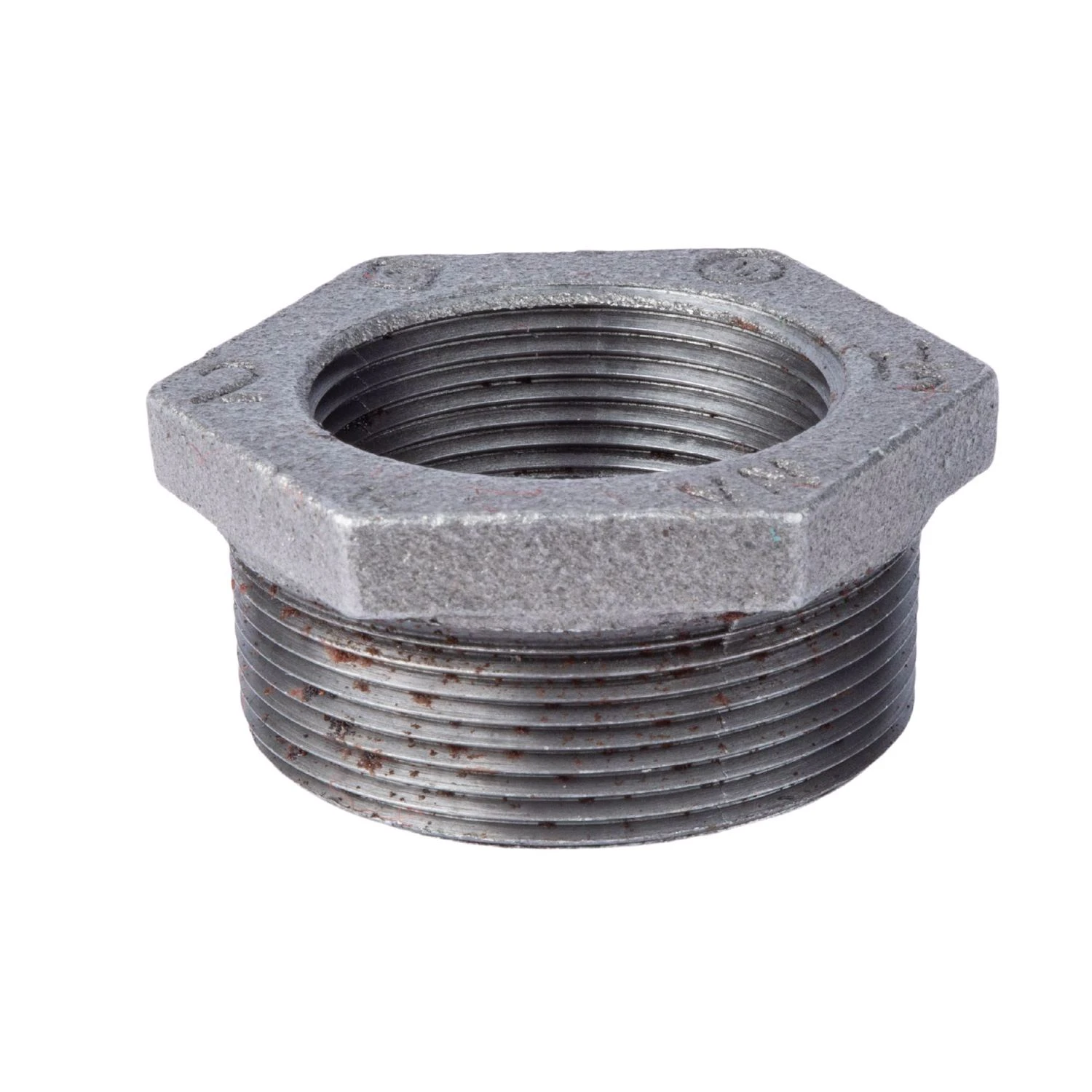 2 In. Mip X 1-1/2 In. D Fip Black Malleable Iron Hex Bushing