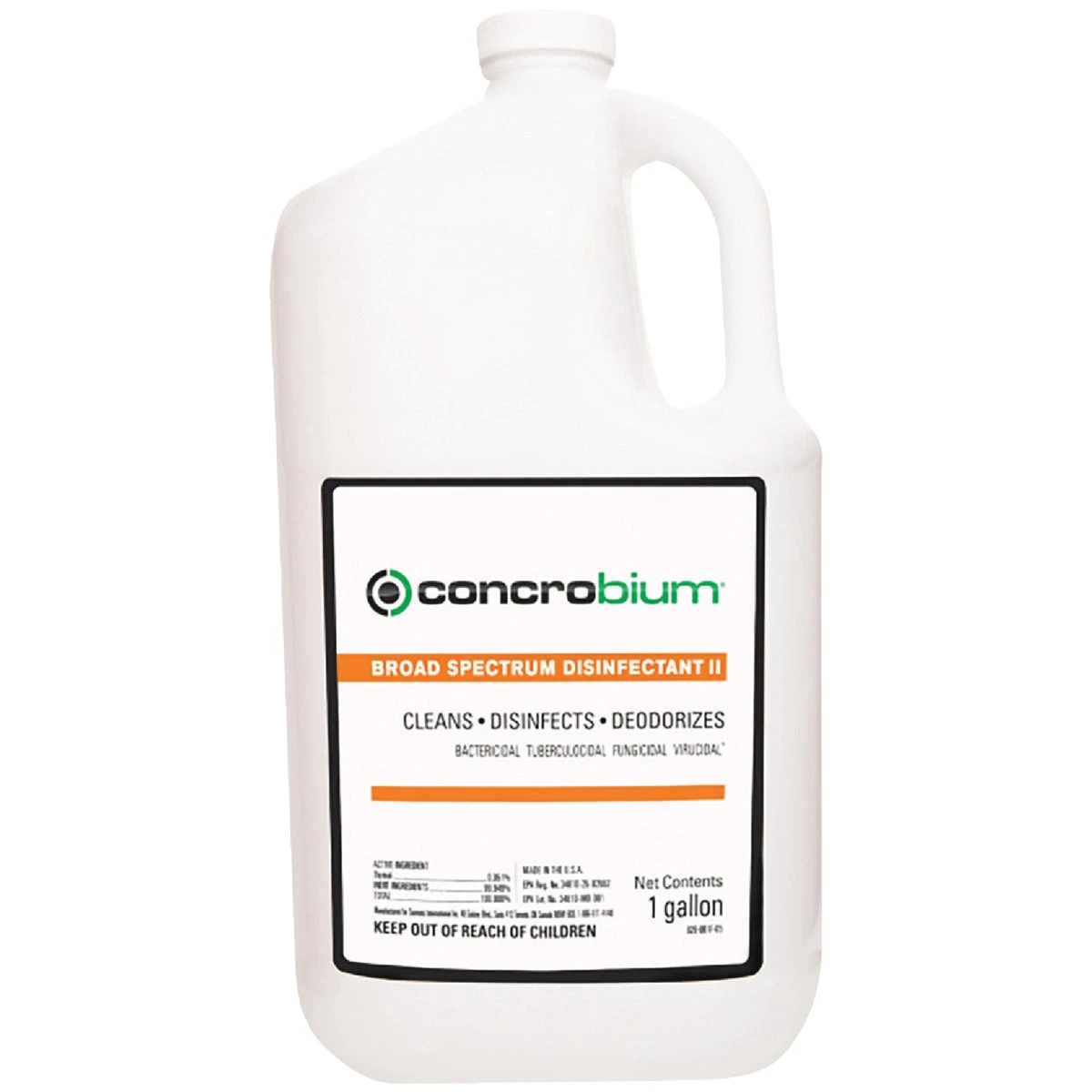 1 Gallon Broad Spectrum Disinfectant Cleaner - Epa Registered, Botanical Formula