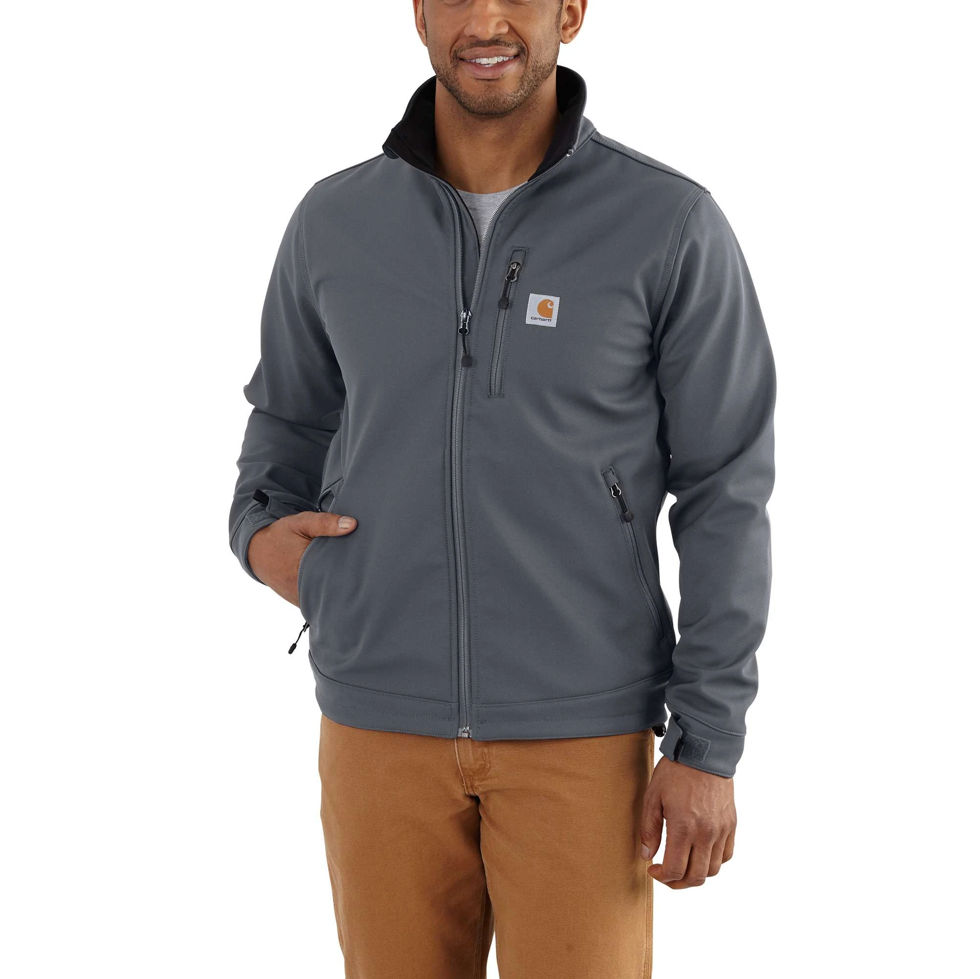 Men's Crowley Rain Defender Relaxed Fit Heavyweight Softshell Jacket - Xl Charcoal