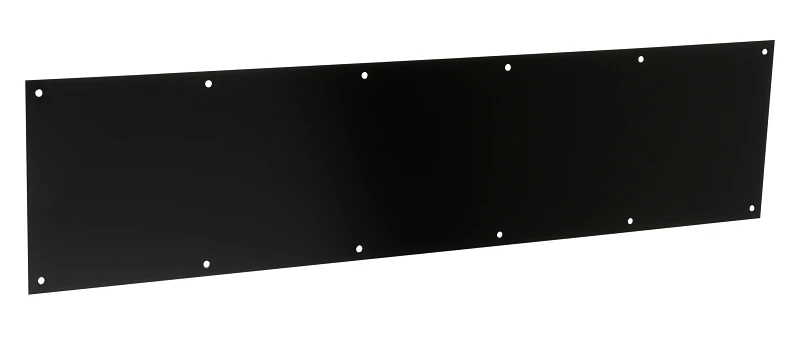 8 In. X 34 In. Matte Black Aluminum Kickplate N270-352