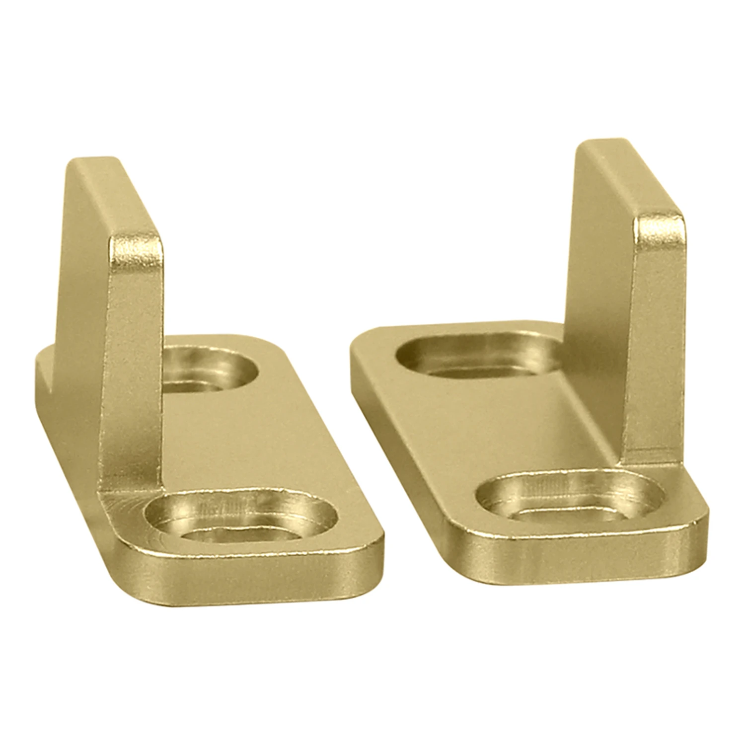 V1072 Brushed Gold Double Floor Guide For Barn Doors