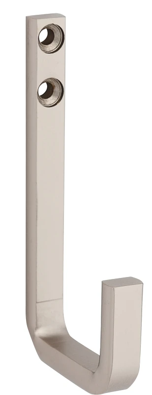 Reed Modern Wall Hook, Satin Nickel