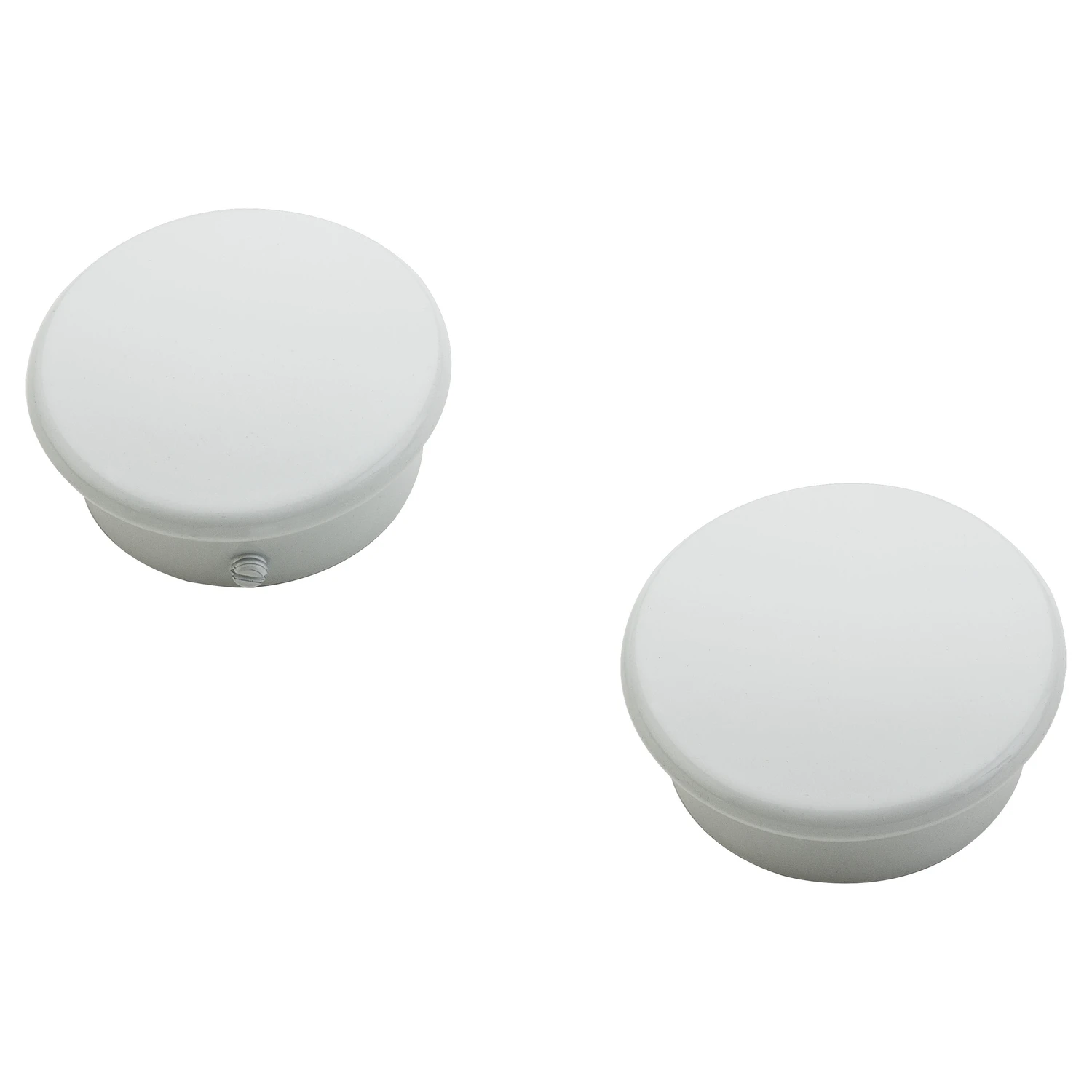 V8602 White Closet Rod End Caps For 1-1/4 To 1-5/16 Inch Rods