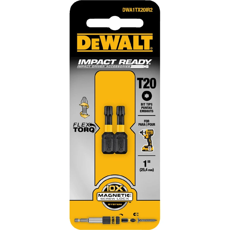 T20 Impact-Ready Bits, 1 In.