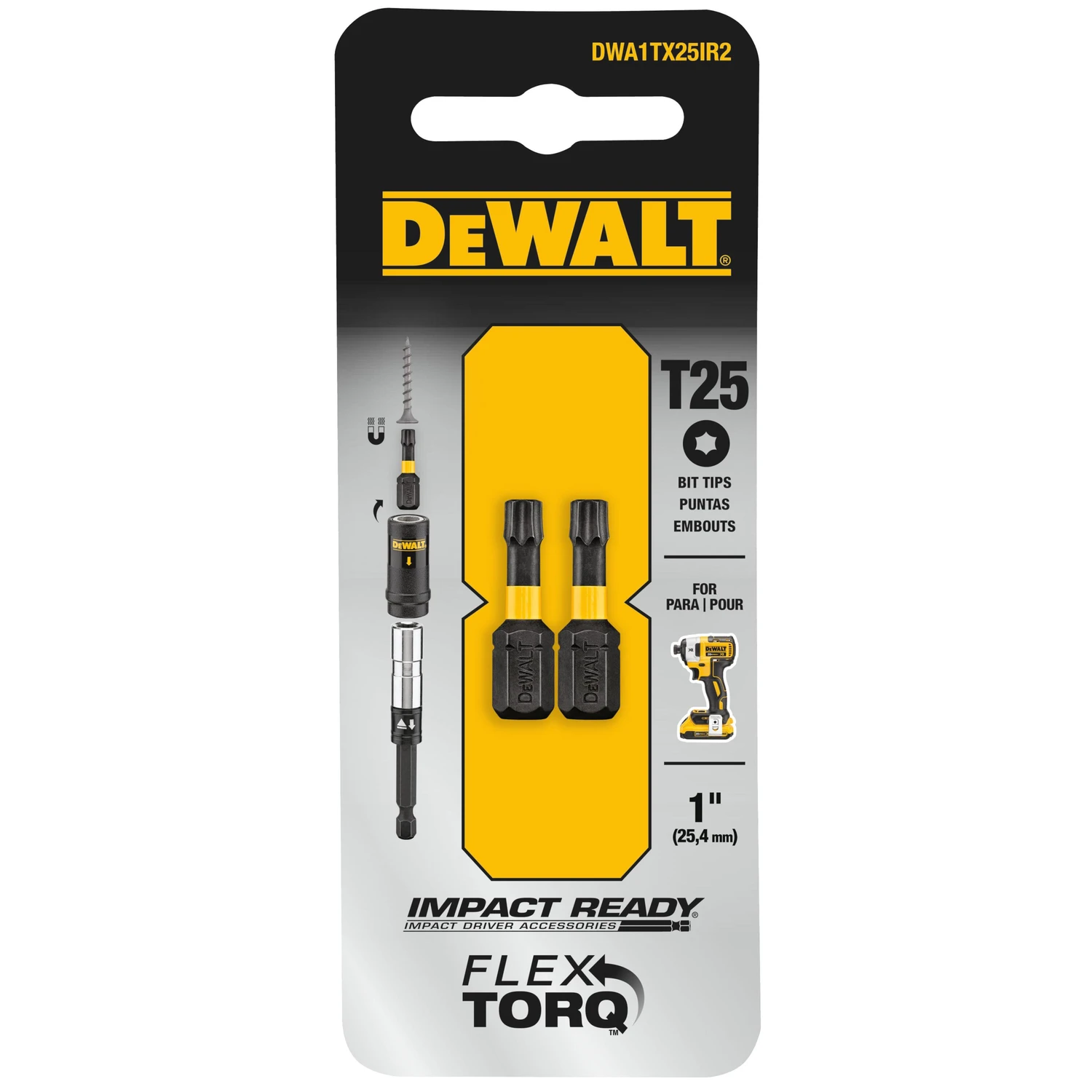 T25 Impact-Ready Bits, 1 In.