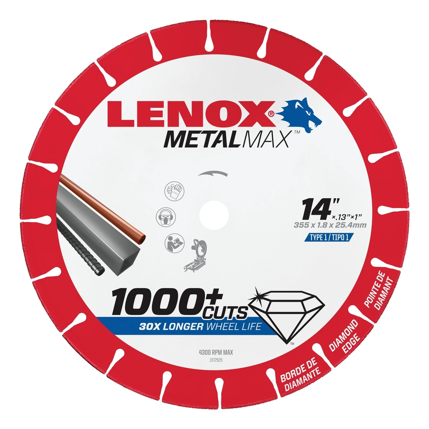 Metalmax 14 In. Diamond Cut-off Wheel For Metal Cutting Applications