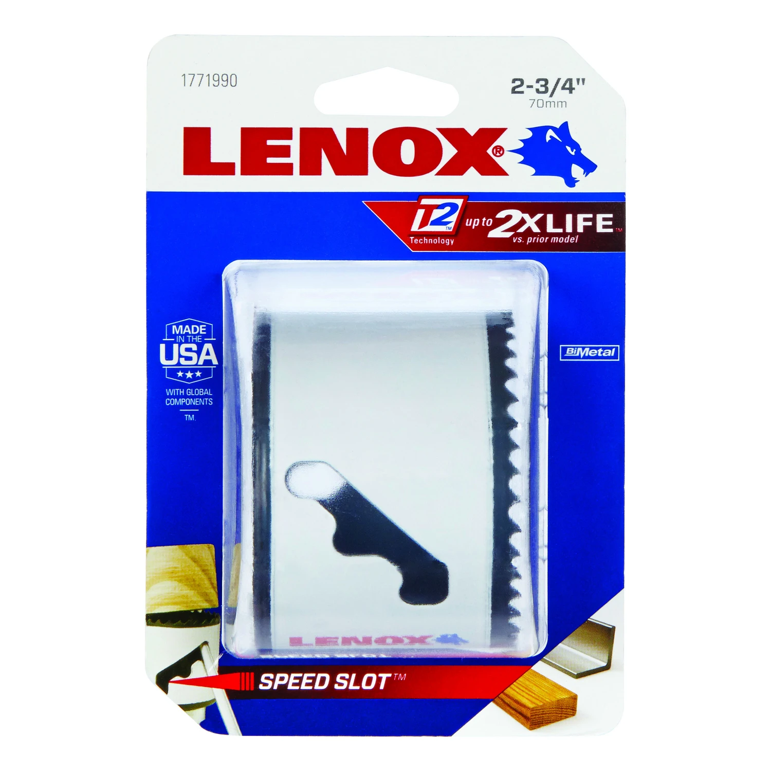 Hole Saw, Bi-Metal, 70mm, 2.75-In.