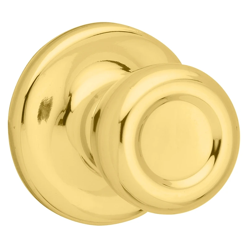Kwikset Mobile Home Polished Brass Passage Door Knob Right or Left Handed Kwikset Mobile Home Polished Brass Passage Door Knob Right or Left Handed