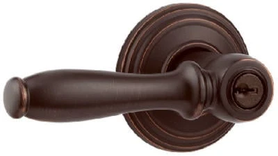 Kwikset 740ADL 11P SMT CP K4 Venetian Bronze Finish Ashfield Design Entry Lever Lockset