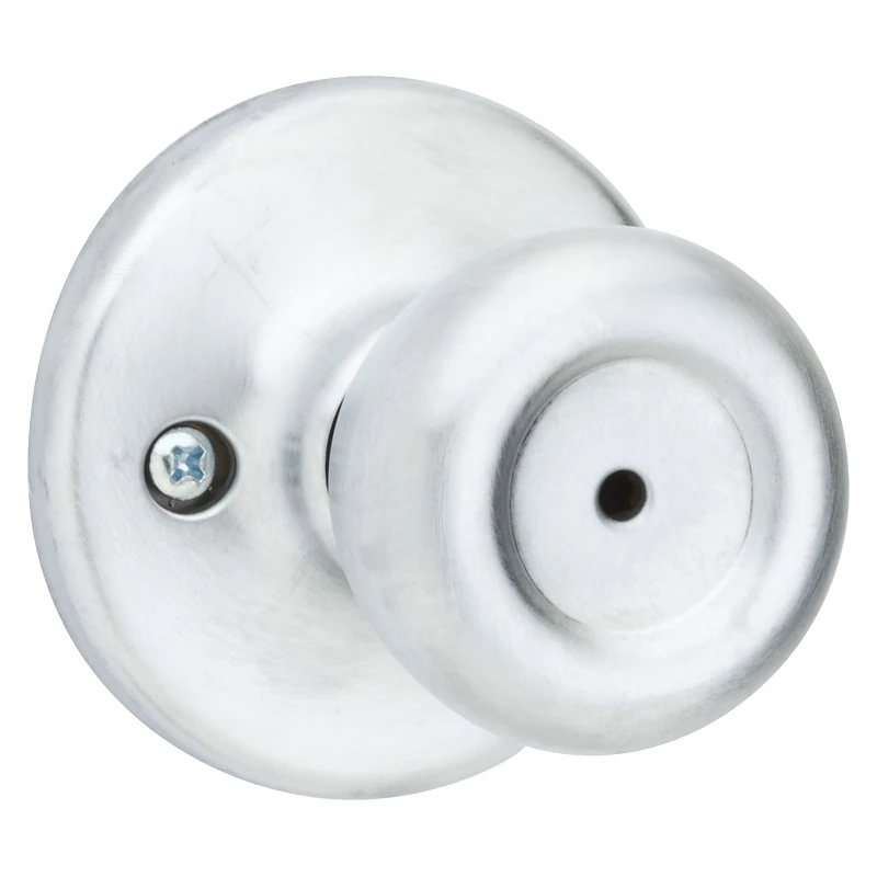 Security Mobile Home Privacy Lockset in Satin Chrome Finish