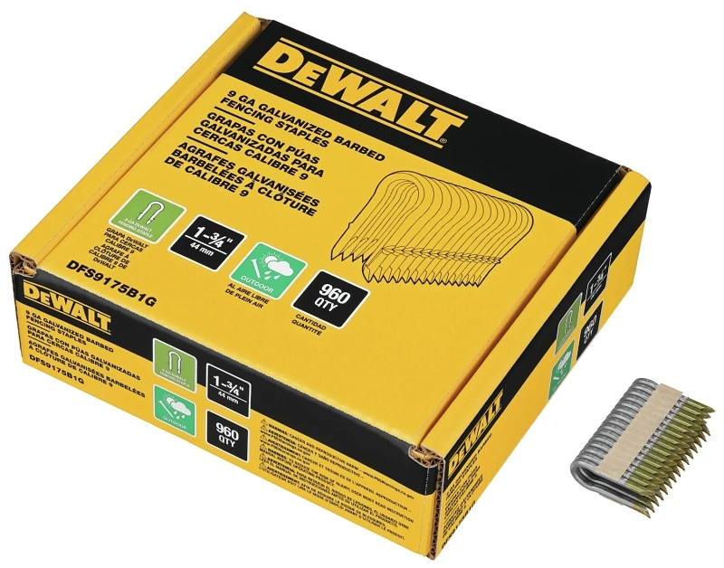 Galvanized Fencing Staples, 9 Gauge, 1.75 In., 960-Ct.