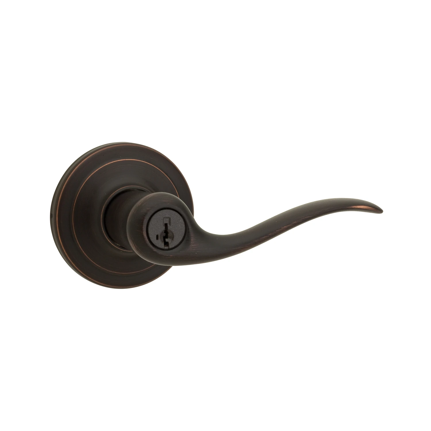 Signature Series Venetian Bronze Tustin Entry Door Lever With Smartkey Technology