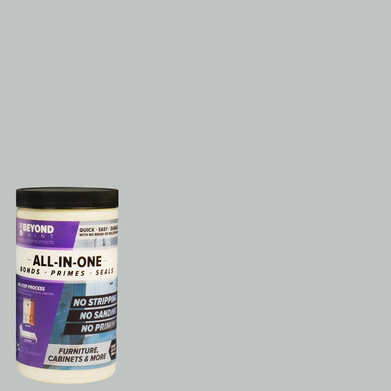 Matte Soft Gray Water-based All-in-one Paint 1 Qt For Interior & Exterior