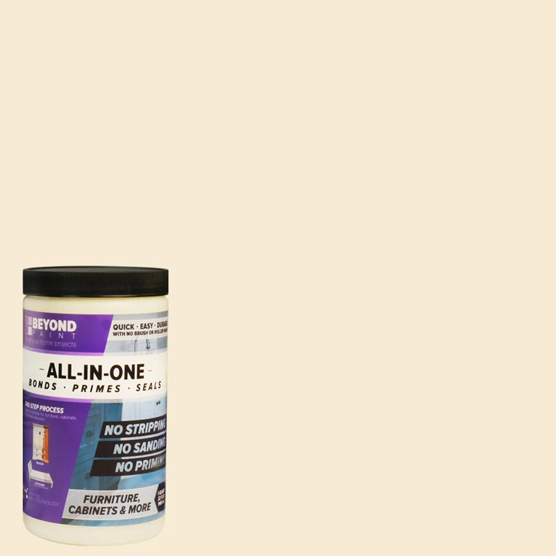 Flat Off White Water-based All-in-one Paint 1 Quart For Interior & Exterior