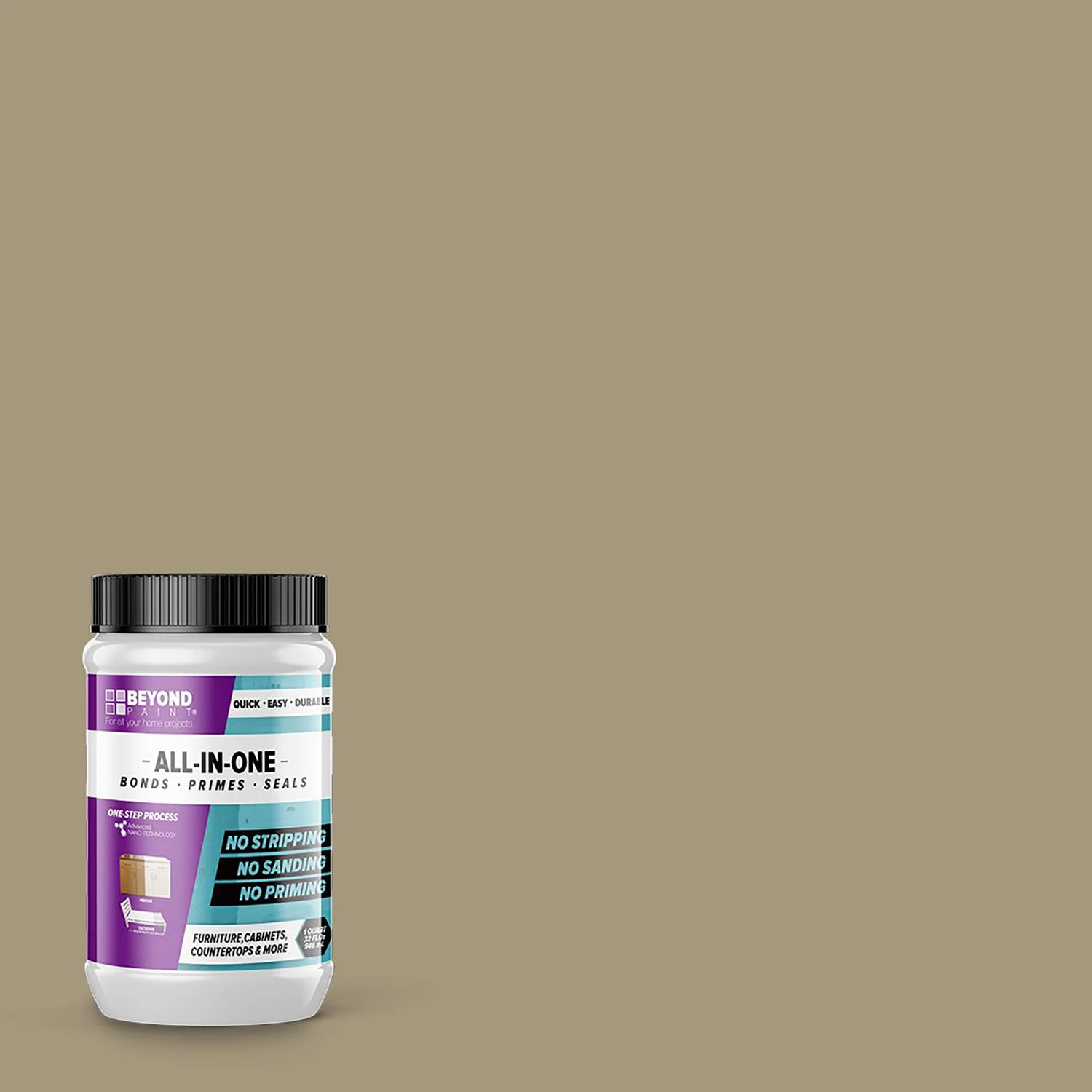 Matte Pebble Water-based All-in-one Paint 1 Quart For Interior And Exterior