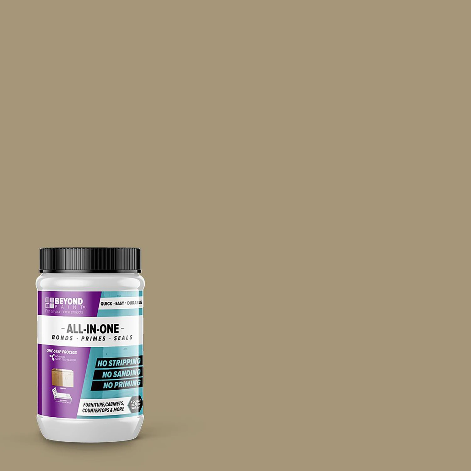 Matte Linen Water-based All-in-one Paint 1 Quart For Interior And Exterior