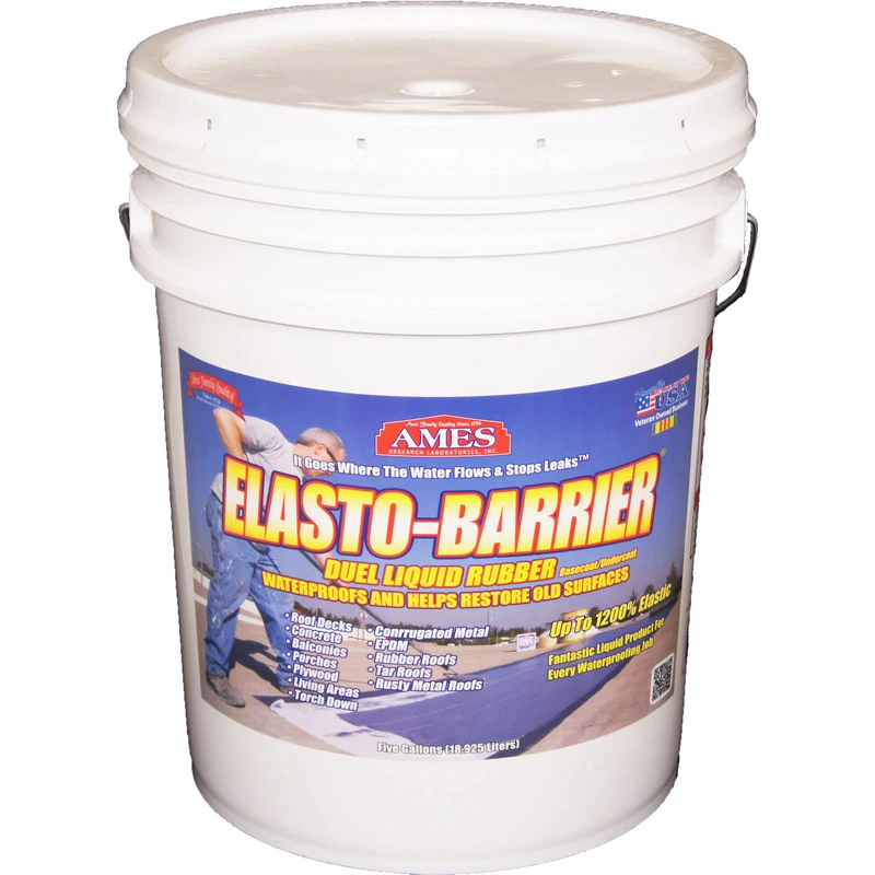 Elasto-Barrier Adhesive Base Coat Waterproofing Sealant, 5-Gallon Pail