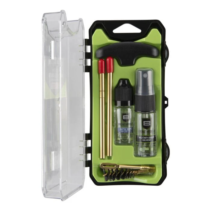 Caliber 44 and 45 Pistol Cleaning Kit with Brushes and Accessories