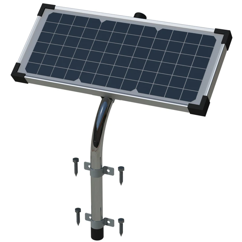 10-Watt Solar Panel with Diode for Gate Opener Systems