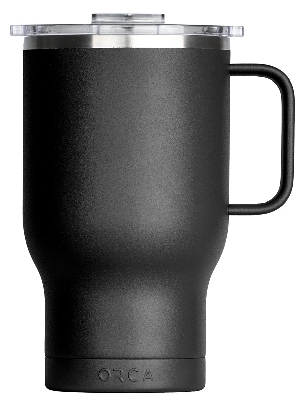 Travel Mug Matte Black 24 Ounce Stainless Steel Insulated