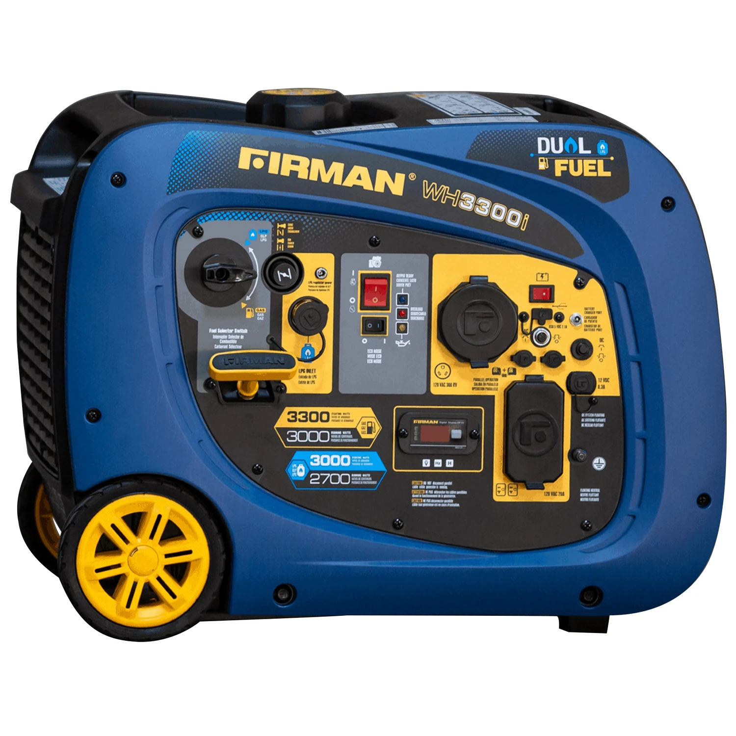 Whisper Hybrid Series 3300 Watt Dual Fuel Inverter Generator Wh03041