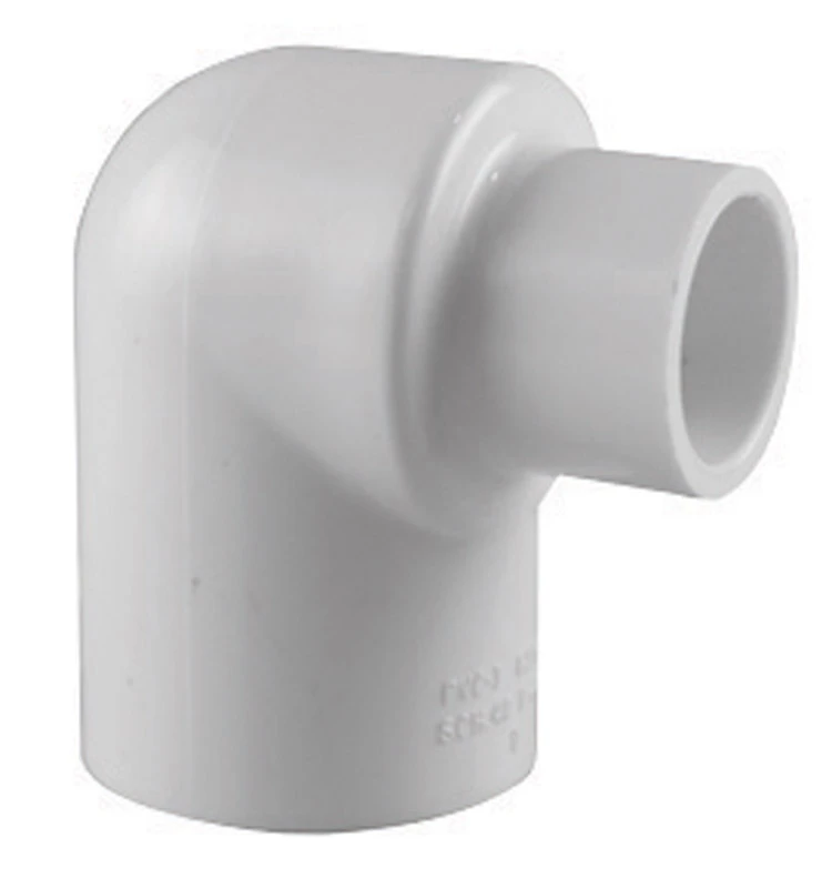 Charlotte Pipe 3/4 In. x 1/2 In. Slip x Slip Schedule 40 90 Deg. Reducing PVC Elbow (1/4 Bend)