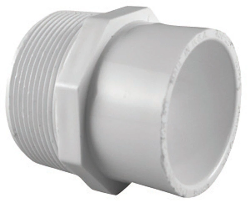 Charlotte Pipe Schedule 40 1-1/2 in. MPT X 1-1/4 in. D Slip PVC Pipe Adapter 1 pk