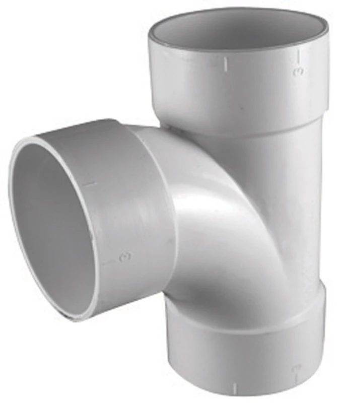 Schedule 30 PVC DWV Sanitary Tee, Schedule 30, 3 In.