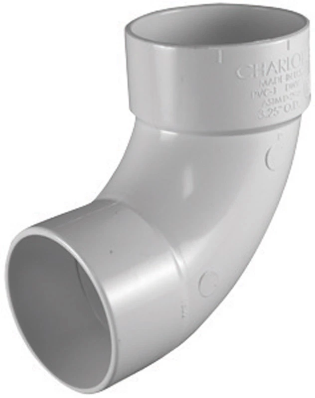Schedule 30 DWV Sanitary 90-Degree Street Elbow, 3 In.
