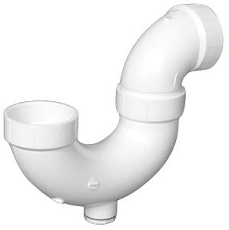 Schedule 40 PVC P-Trap With Cleanout, 1-1/2 In.