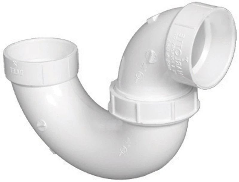 Schedule 40 DWV PVC Adjustable P-Trap With Union, 2 In.