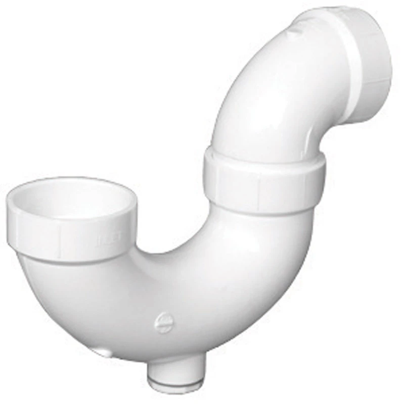 Schedule 40 PVC P-Trap With Cleanout, 2 In.