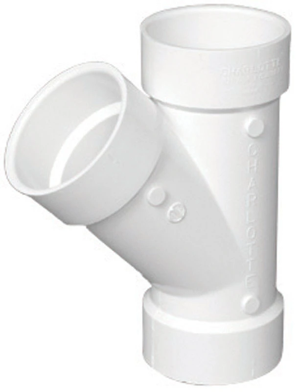 Schedule 40 DWV Wye, PVC, 3 In.