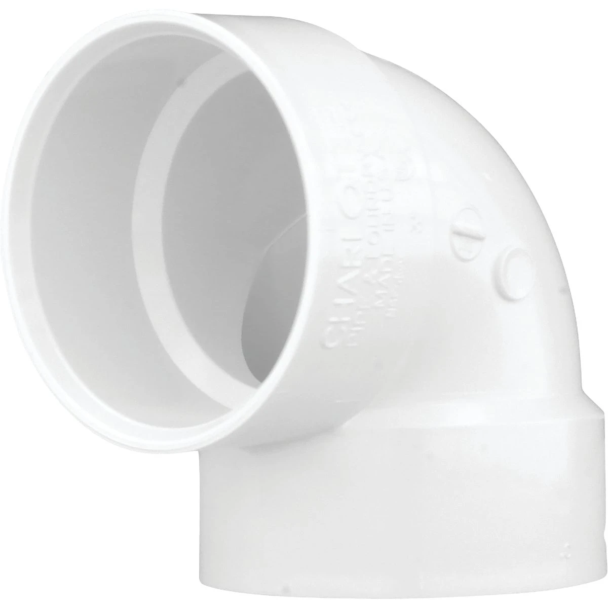Schedule 40 DWV PVC Pipe Vent 90-Degree Elbow, 3 In.